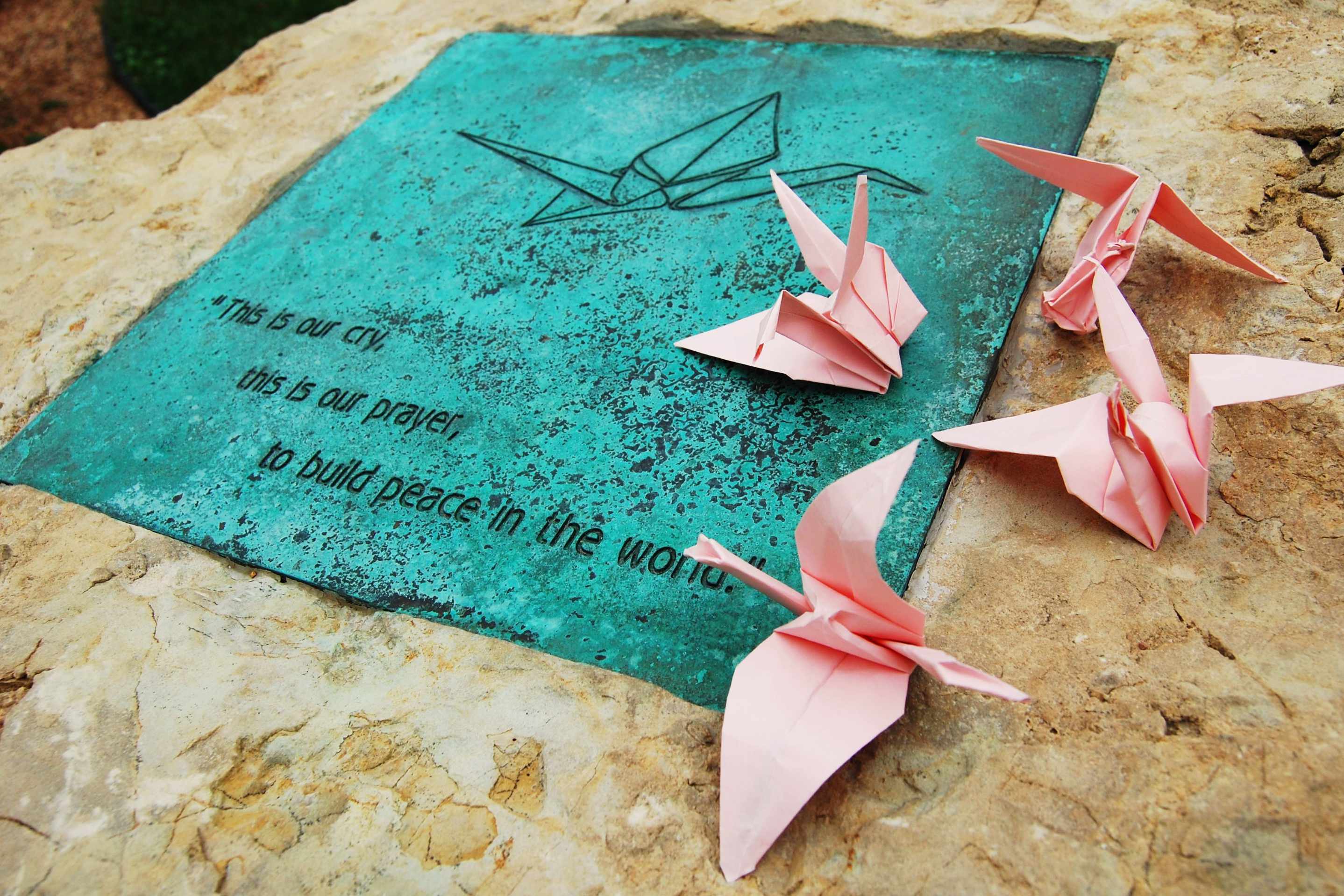 Tafel im Peace Garden in Minneapolis, Vereinigte Staaten Tafel im Peace Garden in Minneapolis, Vereinigte Staaten