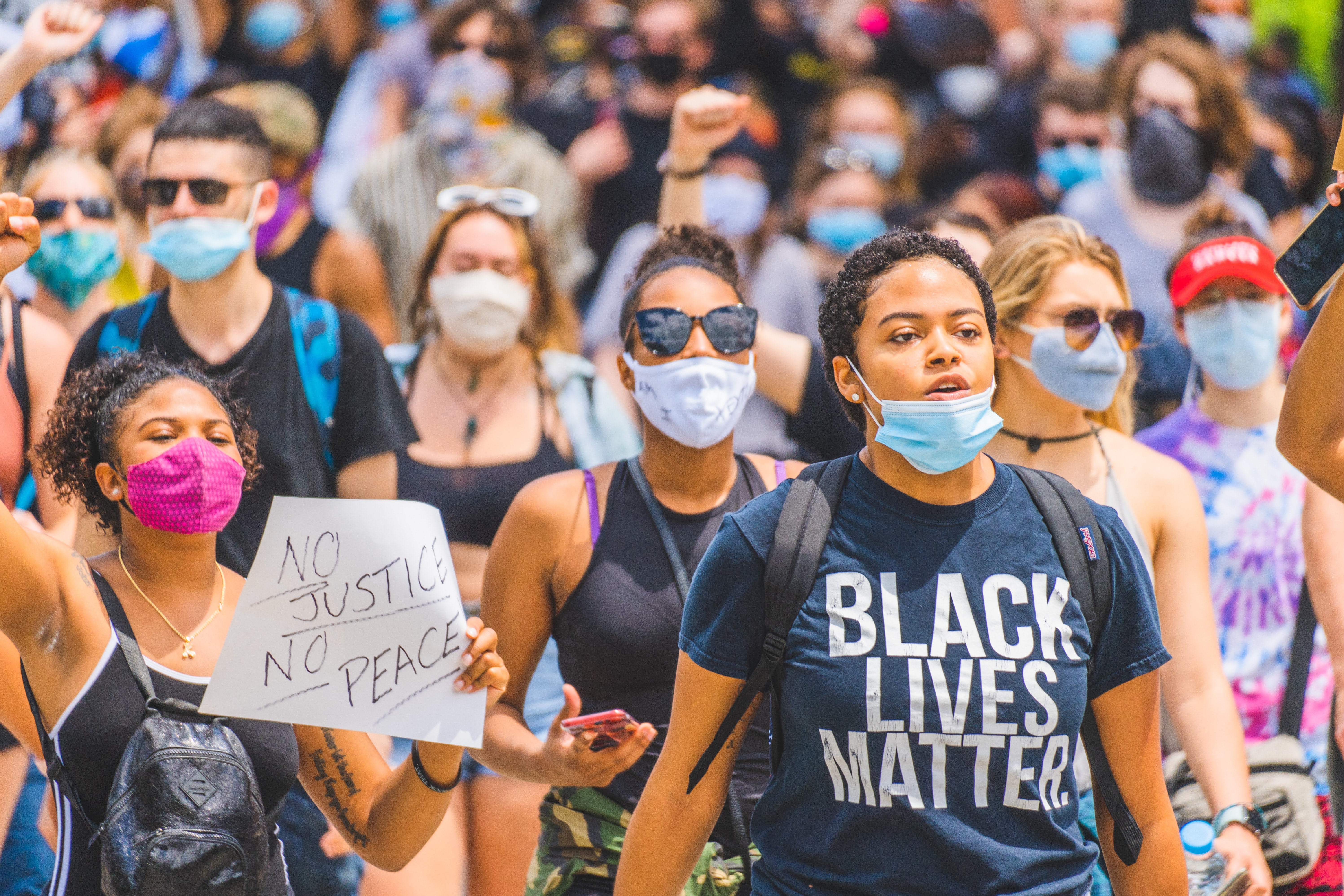 Weltweit protestieren Menschen gegen Rassismus Black Lives Matter Demonstration