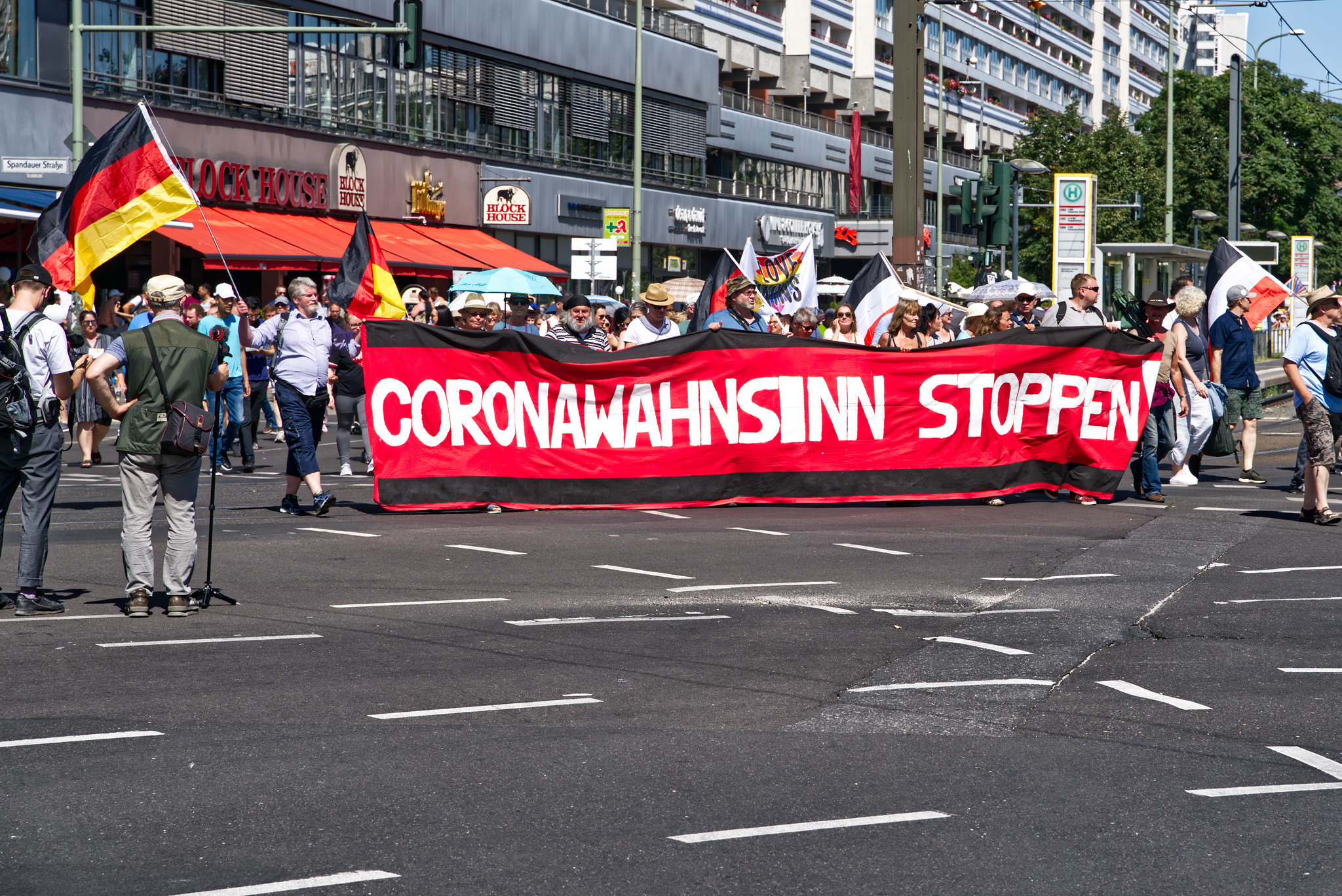 Rechtsoffene Corona-Leugner*innen Demo am 01.08.2020 in Berlin