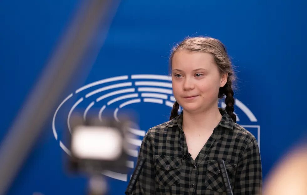 Greta Thunberg im EU Parlament