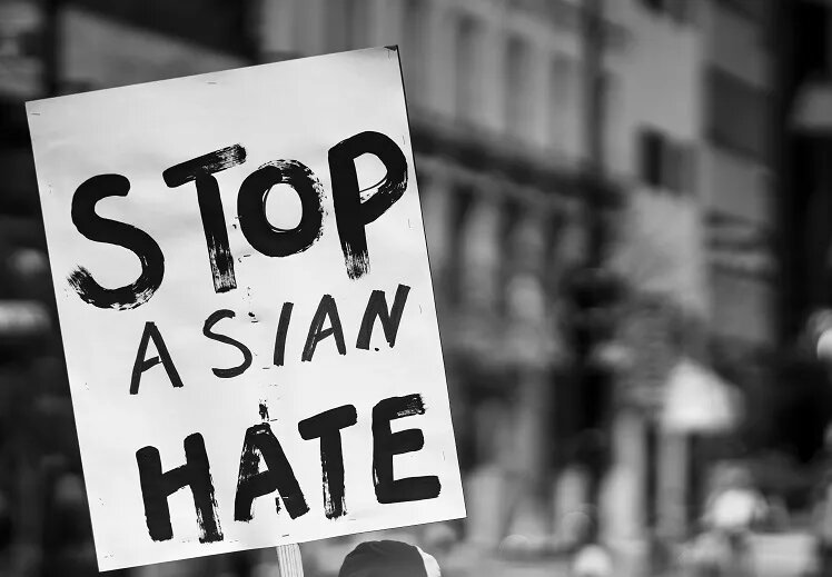 demonstration poster "stop asian hate"