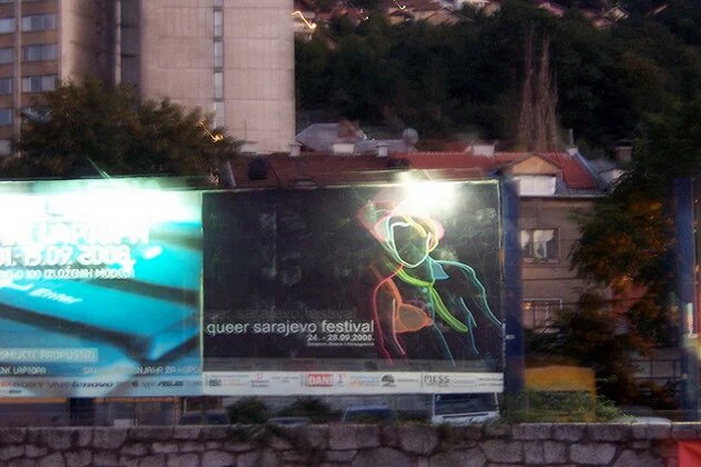 Werbe-Plakat für das Sarajevo Queer Festival 2008