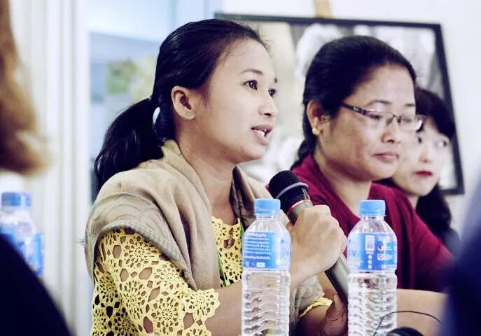 Sok Sothea at the Women's Conference on Beijing+20 in Cambodia