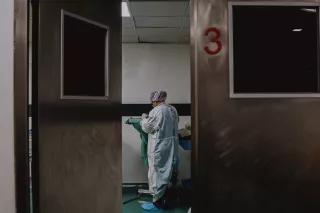 Person working at the hospital