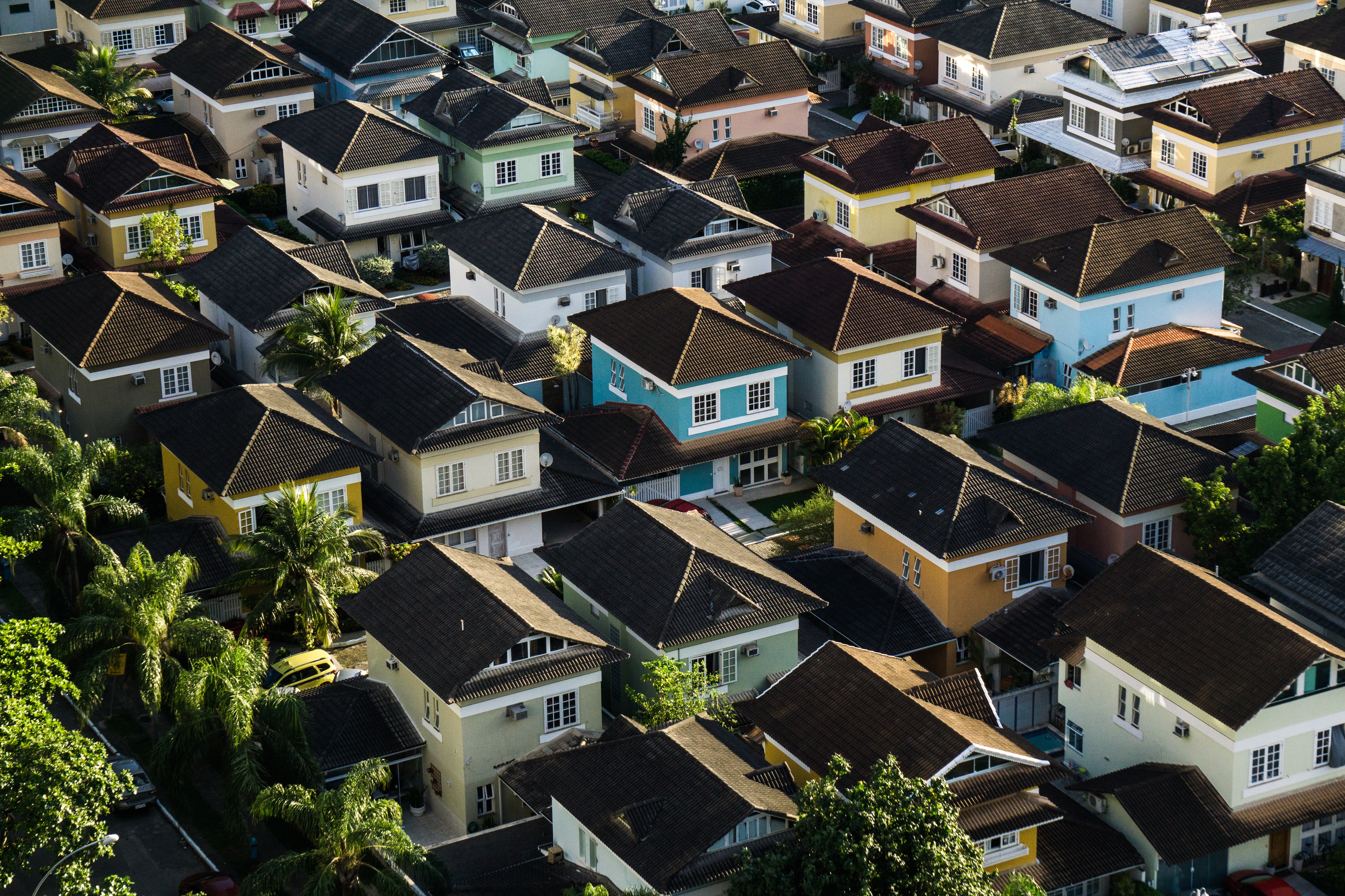 suburbs Luftaufnahme einer Vorortsiedlung